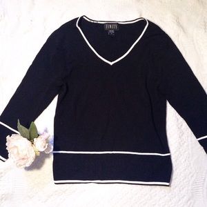 Black Top w/ White Stripes